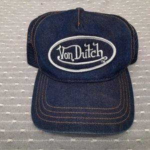 Von Dutch denim trucker hat